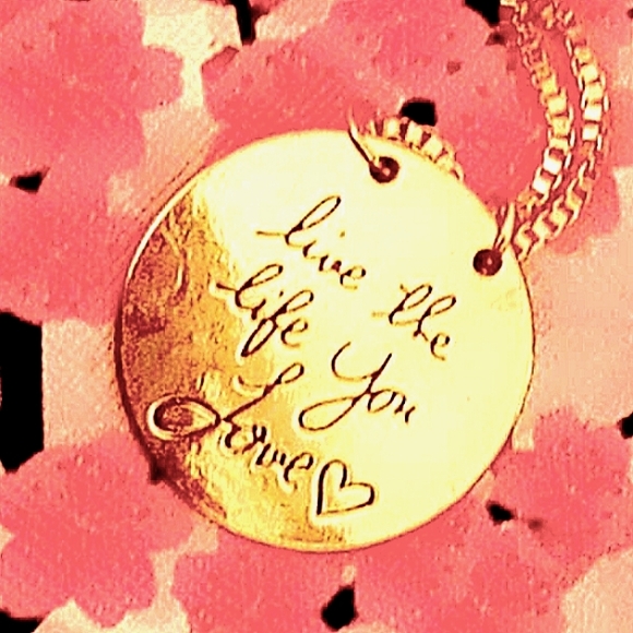 ☀️ 3 for 10 ⭐Dual Side/Necklace. Positive affirmations one on each side! - Picture 1 of 3